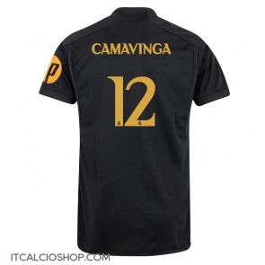 Real Madrid Eduardo Camavinga #12 Terza Maglia 2023-24 Manica Corta